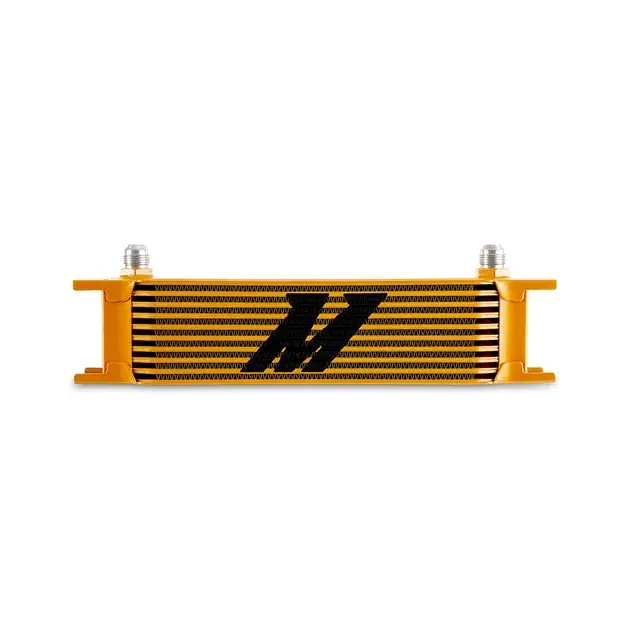 Mishimoto Universal -8AN 10 Row Oil Cooler - Gold Super Sale