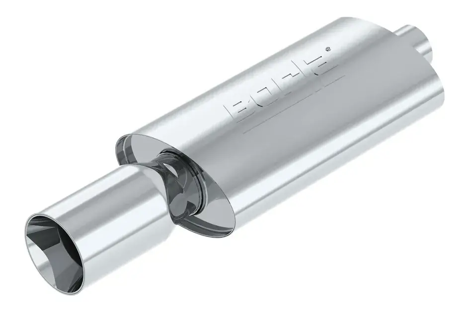 Free Delivery Borla Boomer Muffler Thumper Oval 2-1/4in In 4in Side Rount Out