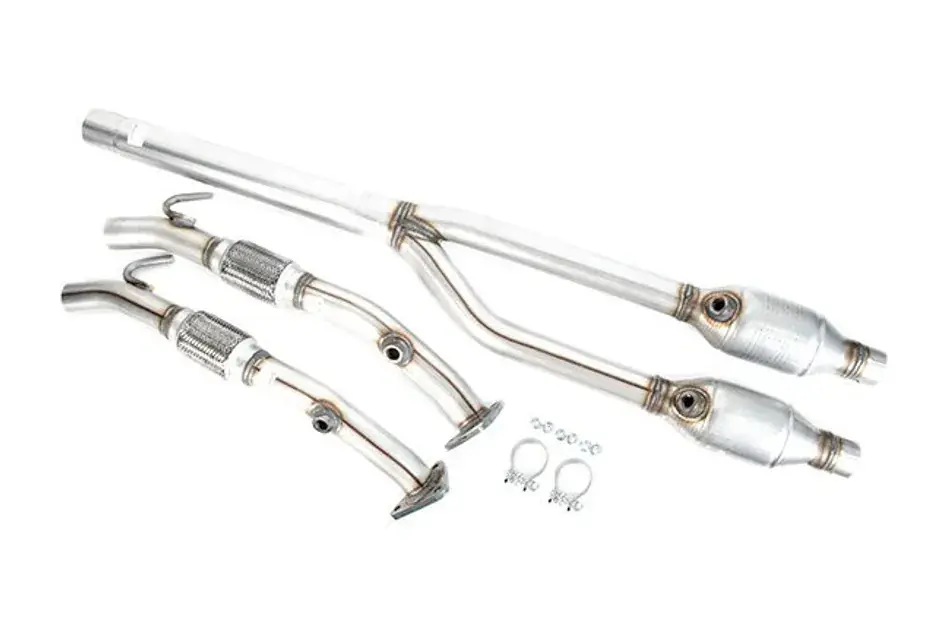 USP High Flow Catalytic Converters Downpipe For MK5 R32 and A3 3.2L Express Delivery