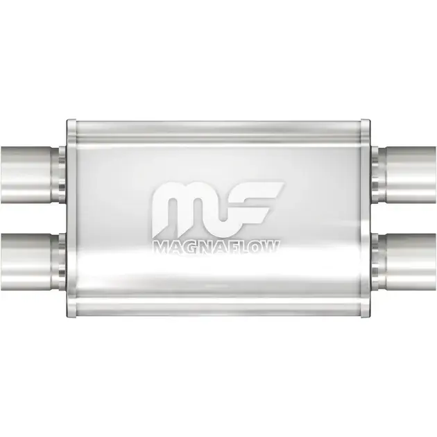 Holiday Sale Magnaflow SS Straight-Through Muffler 2.25in. Dual/Dual 4x14x9 Body - 11385