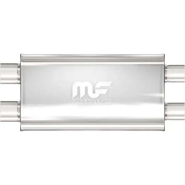 Magnaflow SS Straight-Through Muffler 2.5in. Dual/Dual 5x22x11 Body - 12568 Holiday Sale