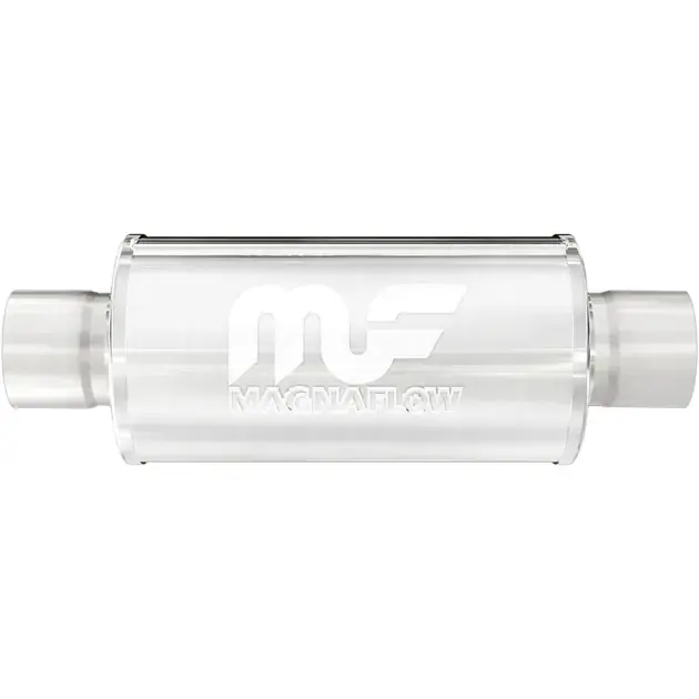 Magnaflow SS Straight-Through Muffler 2.5in. Center/Center 6x6x6 Body - 14158 Top Pick