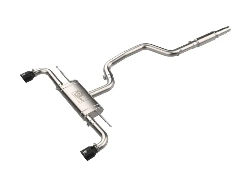 aFe MACH Force-Xp 3 IN to 2-1/2 IN SS Cat-Back Exhaust Black For VW - 49-36454-B High Quality