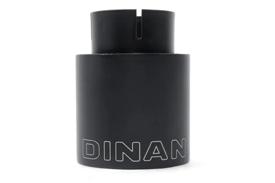 Dinan Double-Walled 4" Clamp-On Exhaust Tip (Black Ceramic) - 4" Outlet, 2.75" Inlet Brand New