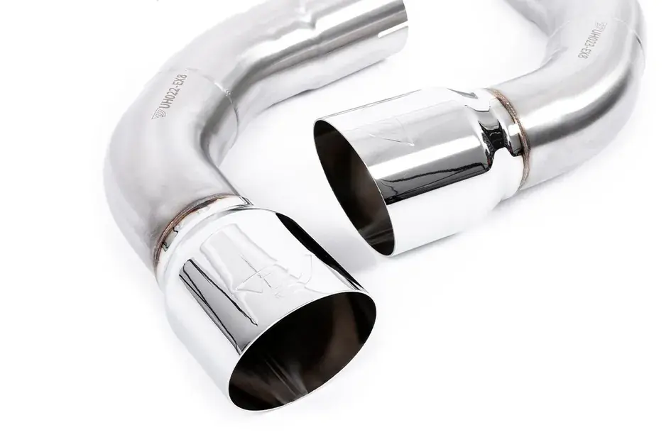 Unitronic Chrome Slash Cut Exhaust Tips For MK8 GTI Fresh Stock