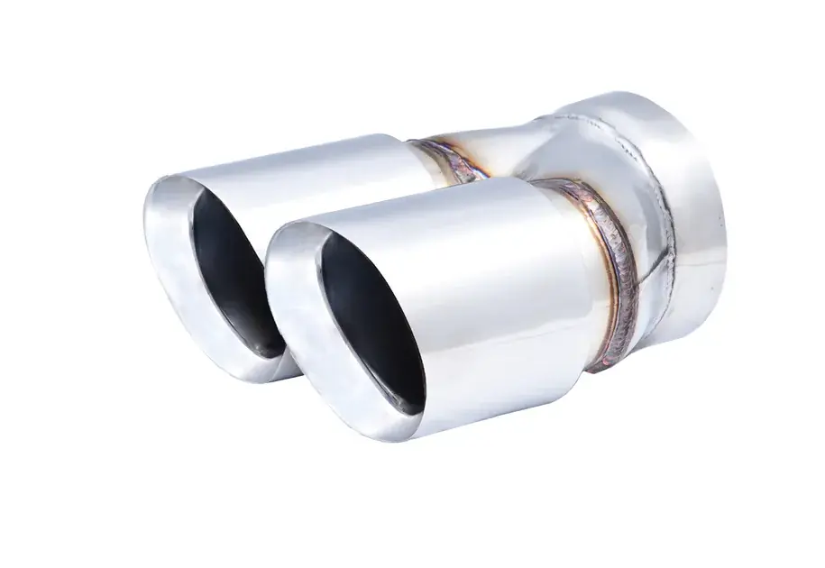 XForce Twin 3.5" Round Angle Cut Dual Wall 3" Inlet Low Price