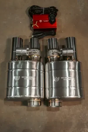 Price Drop Valvetronic Valved Dual Outlet Muffler Kit - 76mm (No Tips)