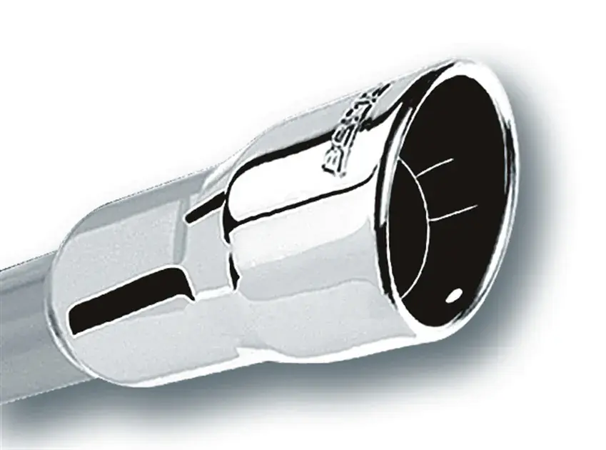 Borla 3in Inlet 4.25in Round Rolled Angle Cut x 4in Long Universal Exhaust Tips Get Yours