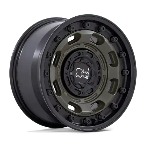 BR007 17X8.5 6X135/5.5 OD-GRN-BLK-LP -10MM Money Back Guarantee