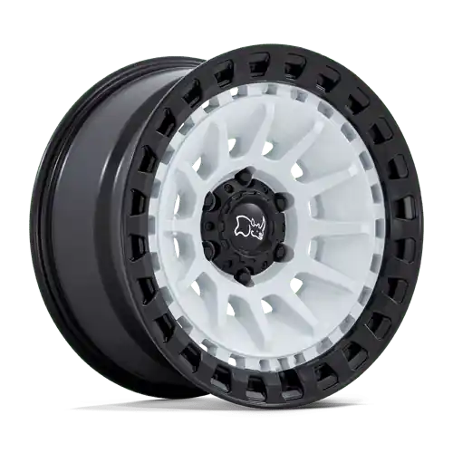 BR009 18X9 6X5.5 WHT M-BLK 0MM Free Shipping