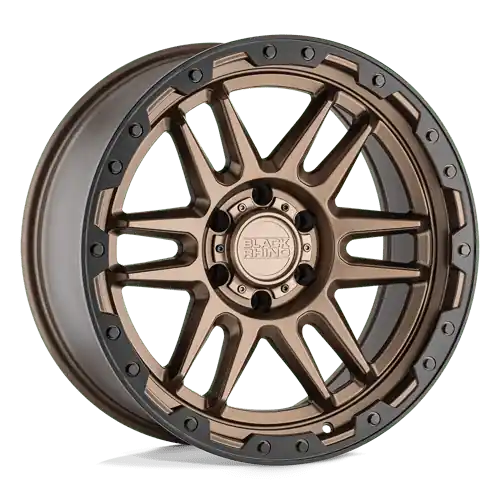 BRAPC 17X8.5 5X5.0 M-BRNZ-BLK-LP -18MM Free Shipping