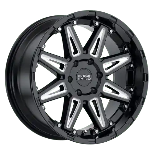 Trusted Brand BRRSH 18X9.5 6X120 G-BLK-MILL 12MM